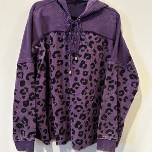 Purple Cheetah Hoodie